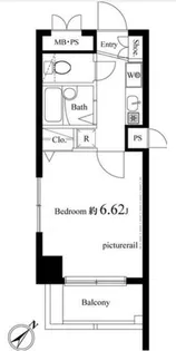 ヴェルト日本橋III【3階】の間取り