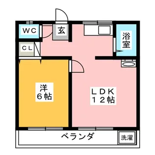 山王ハウス【2階】の間取り