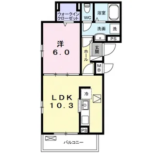 レジデンス YUTAKA【3階】の間取り