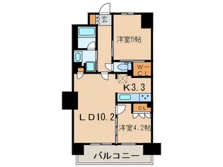 BLESS宮崎台【12階】の間取り