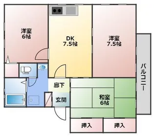 ハイムM2【2階】の間取り