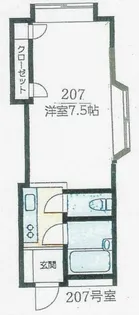 サンホワイト三番館【2階】の間取り