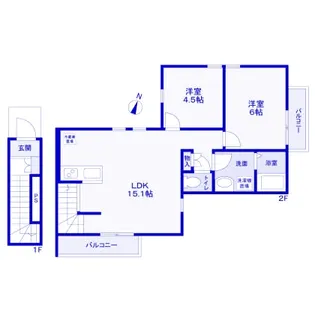 Camino鷺沼【1階】の間取り