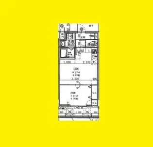 Halu江坂東【2階】の間取り