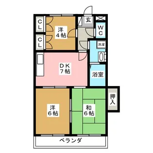 原第8マンション【2階】の間取り