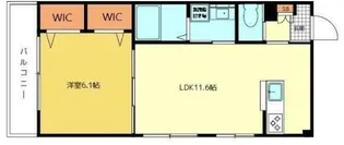 Luft中野坂上【3階】の間取り