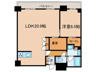 グランドメゾン御園座タワー【20階】の間取り
