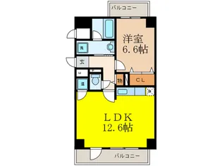 アルデ-ル江坂の間取り