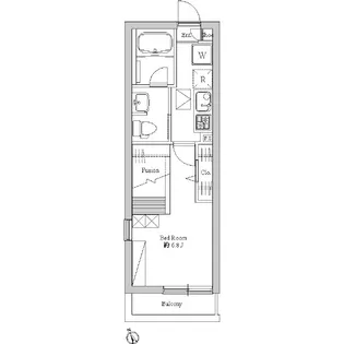 エルスタンザ舟渡【1階】の間取り