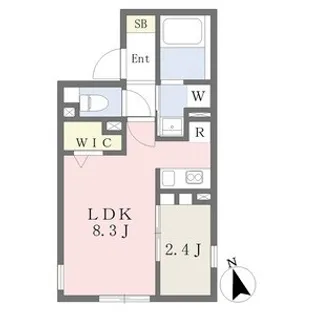 LUORE浅間町【1階】の間取り