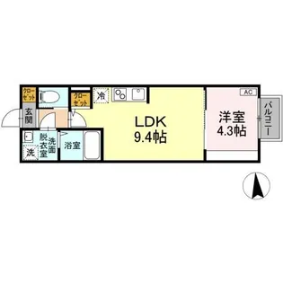 ジオ黒松【2階】の間取り