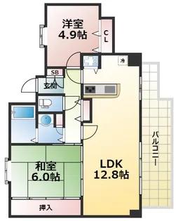 RICイーストコート5番街 北棟【4階】の間取り