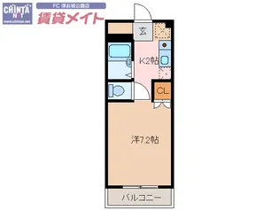 ラフィネ江戸橋【4階】の間取り