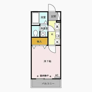 K クロッシング【2階】の間取り