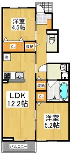 アムールMoon【1階】の間取り