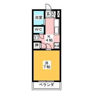 AYUMIハイツC【2階】の間取り