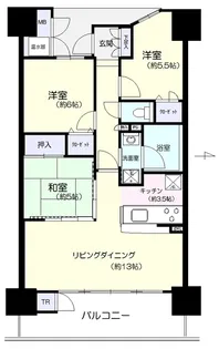 プレミスト盛岡駅前GATE-TOWER【8階】の間取り