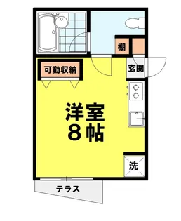 メテオール池袋本町【1階】の間取り