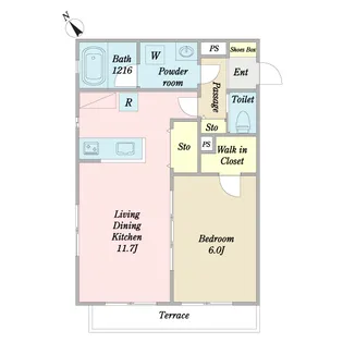 Pleamare【1階】の間取り