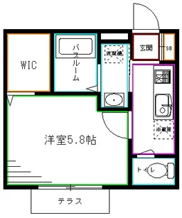 ルナリア善福寺【1階】の間取り