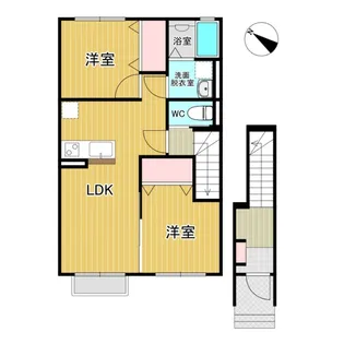 ハイム・ディアコート【2階】の間取り