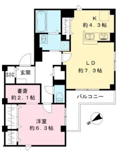 Habitat Kamada ハビタットカマダ【2階】の間取り