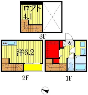 ピノヴィラージュ【1階】の間取り