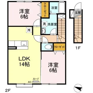 グランモアM【2階】の間取り