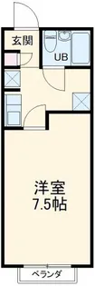 クレセント渡辺B【2階】の間取り