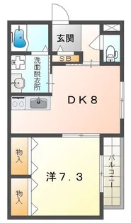 リュクスグランツ【1階】の間取り