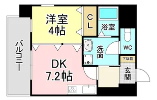 レクオス朋【6階】の間取り