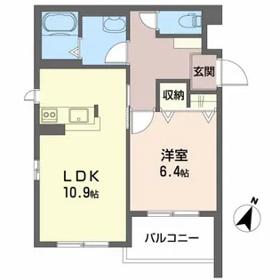 インペリアル【2階】の間取り
