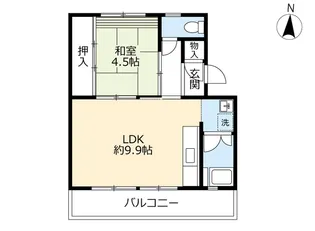 UR寝屋川【3階】の間取り