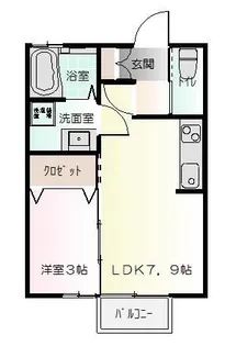 パインズ富塚【2階】の間取り