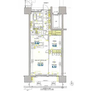プレミスト郡山 Station Cross(4階)【4階】の間取り