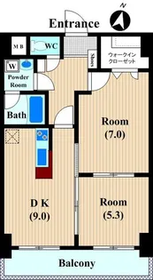 さくら坂ビル【2階】の間取り