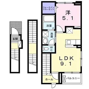 セレーナ【3階】の間取り