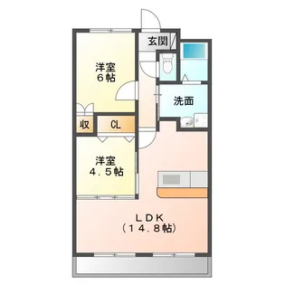 ヴィラGII【4階】の間取り