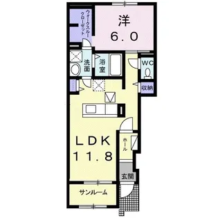 アヴァンティI【1階】の間取り