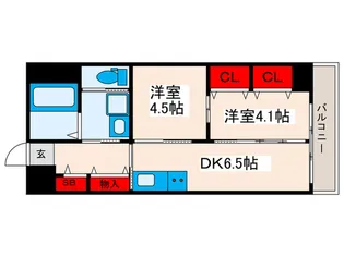フジメゾン西日暮里【9階】の間取り