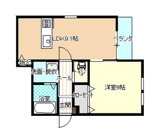 アルチェ長嶺町【1階】の間取り