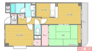 セレニティー鶴見【6階】の間取り