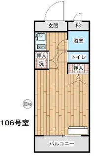 共立リライアンス四谷V A棟【1階】の間取り