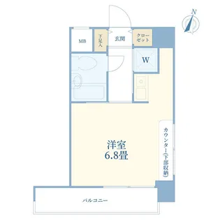 ヴィアーレ浦和【10階】の間取り