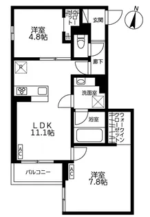 The Apartment ACE 5【3階】の間取り