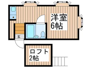 クロスサイド【2階】の間取り