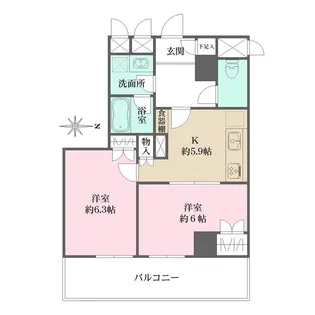 藤和シティコープ飛鳥山公園【8階】の間取り