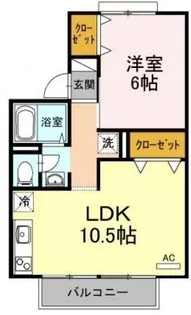 セジュール笹川【2階】の間取り