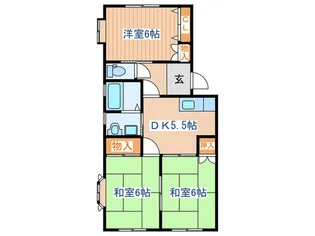 コーポエトワール【1階】の間取り
