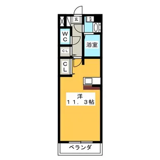 グリーンハイツII【2階】の間取り